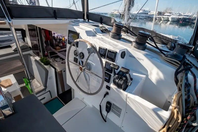 40 ft catamaran interior