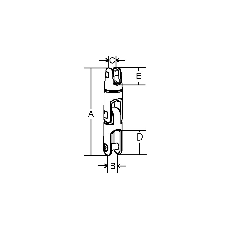 thumbnail image 2 of SecureFix Direct Stainless Steel Anchor Connector – 10mm To 12mm Double Joint Swivel For Marine Boat 2 of 5