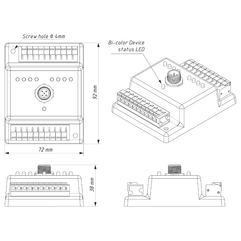 Yacht Devices Circuit Control YDCC-04N U2013 Hubs & Switches