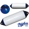 F3 Series Polyform Twin Eye Fender - diameter 22 cm - White and Blue, Diameter, cm: 22, Series: F3