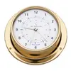 Polished Brass Clock - 88mm