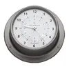 Satin Stainless Steel Clock - 110mm