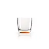 Low Whisky Tumbler - Orange Line