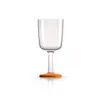 Wine Glass - Orange Line