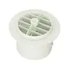 White Round Grille with Damper - 100mm
