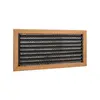 Teak Return Air Grille with Filter - 400x250mm