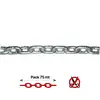 Stainless Steel Calibrated Chain - 10mm - 75m, Chain  diameter, mm: 10, Spool, m: 75