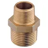 Brass Reducing Nipple M-M - 3/8" to 1/4", Thread: 3/8"-1/4"