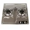 Unité de plaque de cuisson en inox - 2 brûleurs