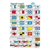 Self Adhesive International Code Flag Table with Symbols - 16x24cm
