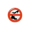 Self Adhesive "No Shoes On Board" Relief Sticker
