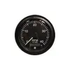 Tachometer with Hours Counter - 4000 RPM - Black, Color: Black
