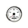 Tachometer with Hours Counter - 4000 RPM - Chromed, Color: Chrome