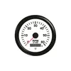 Tachometer with Hours Counter - 6000 RPM - White, Color: White