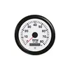 Tachometer with Hours Counter - 8000 RPM - White, Color: White