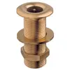 Polished Brass Through-hull - 2" x 107mm, Thread: 2"