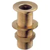 Polished Brass Through-hull - 1/2", Thread: 1/2"