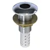 Chromed Brass Through-hull - 1" x 70mm, For hose diameter, mm: 30, Thread: 1"