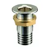 Chromed Brass Through-hull - 3/4" x 70mm, Thread: 3/4"