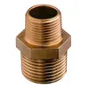 Bronze Reducing Nipple M-M - 1" to 3/4", Thread: 1"-3/4"
