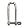 Long D Shackle Captive Pin diameter 10mm, Diameter, mm: 10