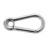 AISI 316 Carabiner with Eye and Straight Closing - diameter 5mm, Diameter, mm: 5