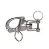 AISI 316 Snap Shackle with Swivel Fork  - 90mm, Length, mm: 90