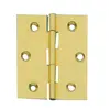 Butt Hinge in Polished Brass - 30x50mm, Dimensions, mm: 30x50
