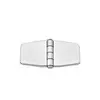 S.S. Hinge with cover and center barrel - 76x37mm