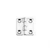 Mirror polished S.S. hinge - 38x37mm