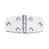 Mirror polished S.S. hexagonal hinge - 76.5x37.5mm