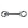 Brass double eye bolt - diameter 8mm - 70mm