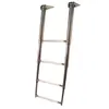 Telescopic Ladder - 4 White Steps - 254mm, Width, mm: 254