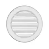 Round Louver Vent in White Plastic - diameter 144mm, Diameter, mm: 144