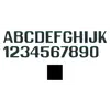 Black number 4 - 150mm