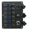 Panel with 6 toggle switches