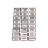 Self-adhesives symbols for switch