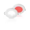 Hella EuroLED 75 Dual LED Recessed Spot White - 12V - Spring Clip - Red-Cool-White