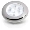 White polished stainless steel LED courtesy light 24V 0.5W