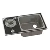 Glass Built-in Hob Unit - 1 Burner - 550x300mm with Hole for Sink