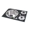 Unité de table de cuisson encastrée en verre - 2 brûleurs - 600×420mm avec trou pour évier