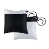 Set of 2 Cushions - Black-white, Color: White and black