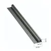 Black Aluminum Rail with Fin - 4.2m