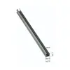 Grey V-shaped Aluminum Guide Rail without Fin - 5m
