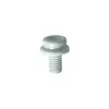 White Nylon Knurled Screw - 10mm