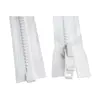 White Nylon 10mm YKK Zipper with Plastic Slider - 4m