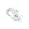 Elastic Nylon Hook for 6mm Cord - White