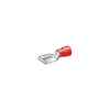 Red female lamellar preinsulated terminals - 4.7mm