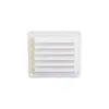 Évent à persiennes en nylon blanc - 140x125mm, Couleur: White