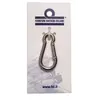 AISI 316 Carabiner with Swallow Tail Closure in Blister - diameter 5mm, Diameter, mm: 5